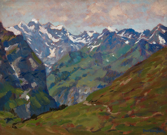 Bonhams : Paul Dougherty (1877-1947) Mountain Landscapes (a group of ...