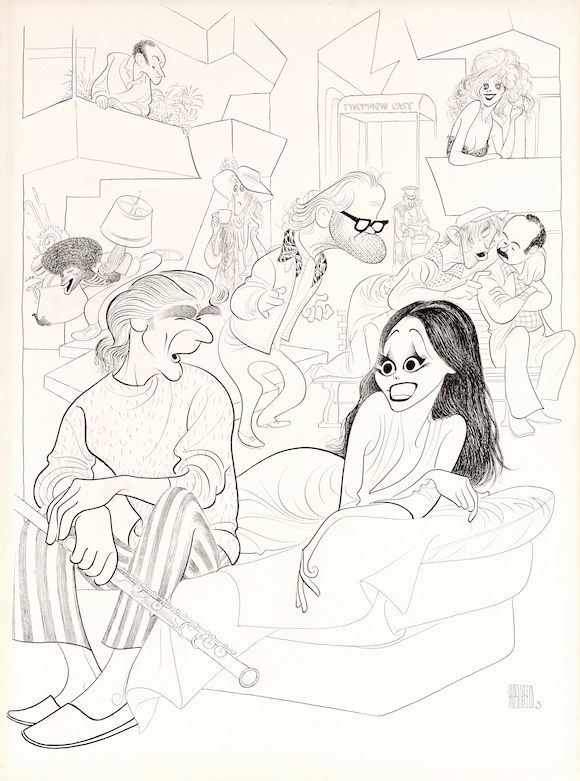 Bonhams Albert Hirschfeld 1903 2003 Thieves 26 3 4 X 20in 68 X 50 