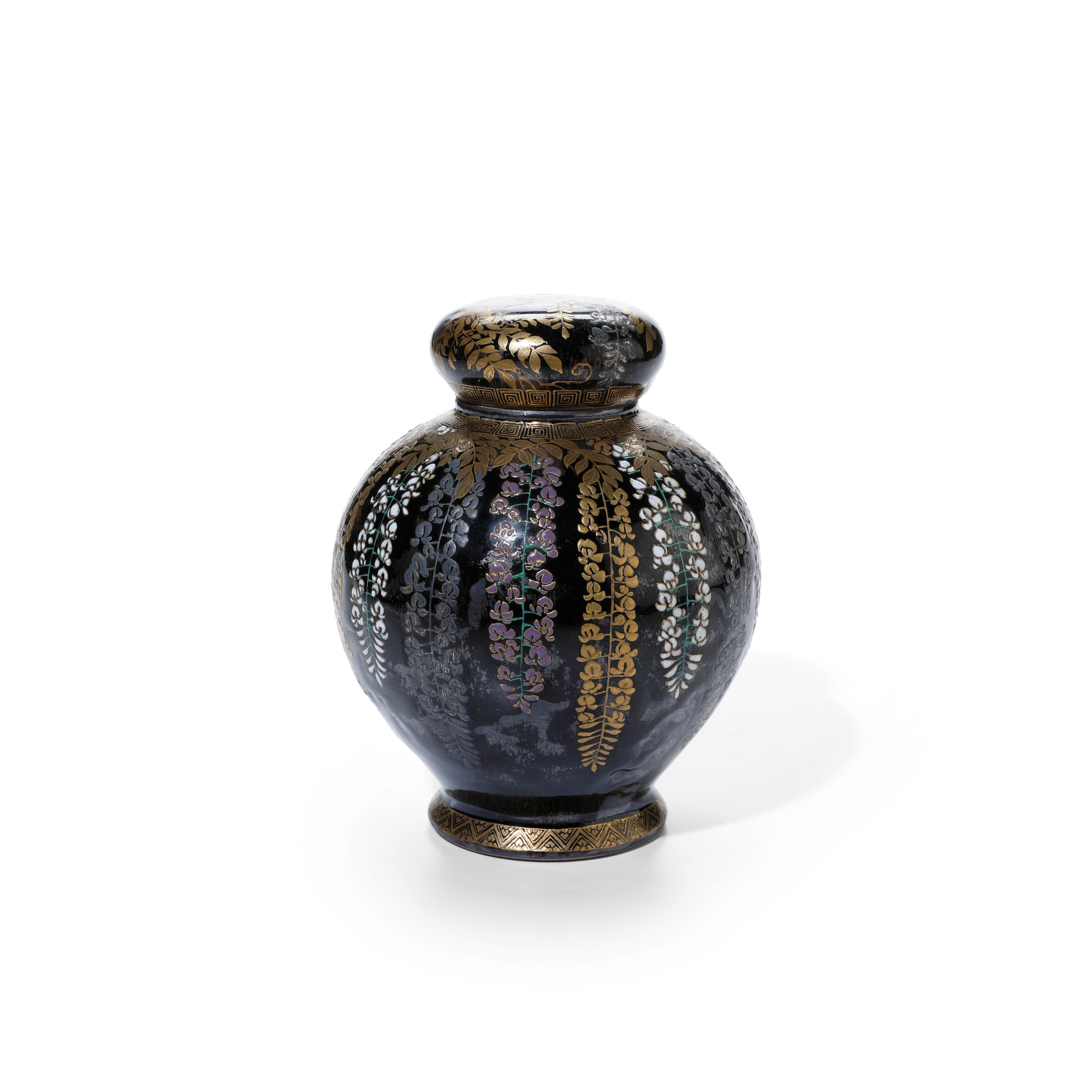 A Small Covered Satsuma Tea Jar