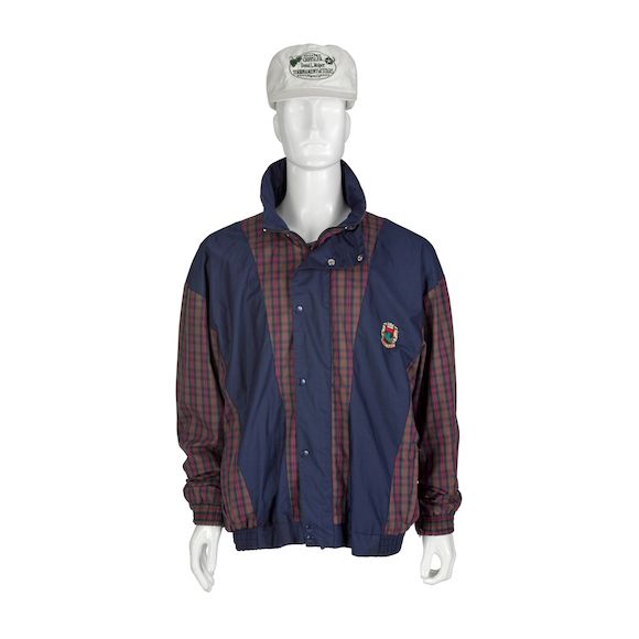 Bonhams A James Garner golfrelated windbreaker and hat