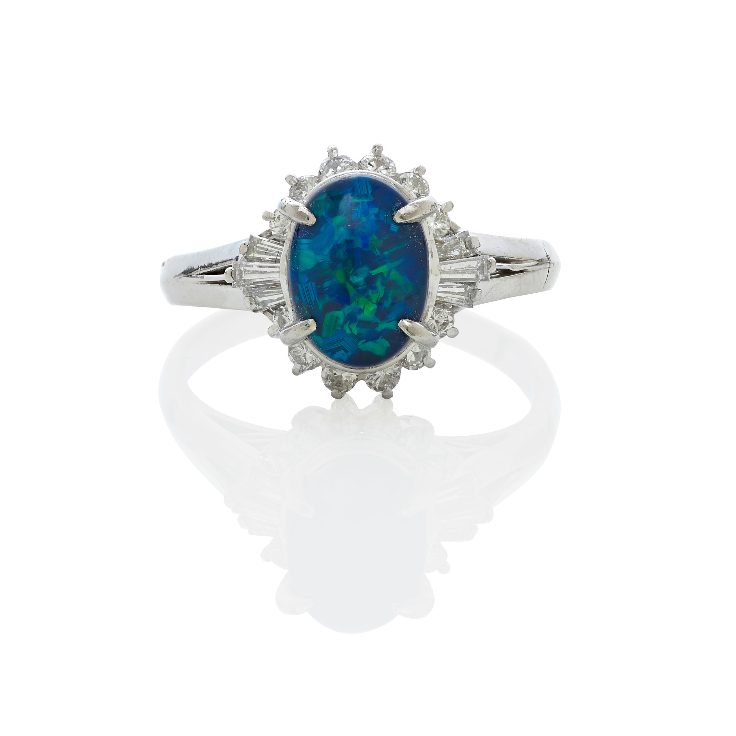 Opal and Diamond Ring