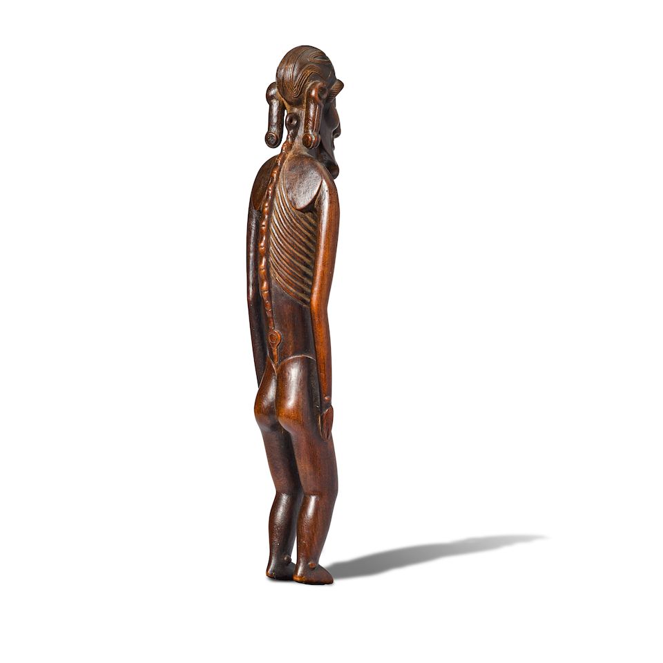 Magnificent and Rare Cadaverous Male Figure, Easter Island/Rapa Nui