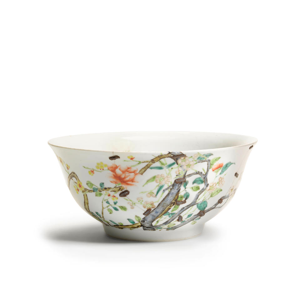 Bonhams : A FAMILLE ROSE ENAMELED BOWL Six-character Yongzheng mark ...