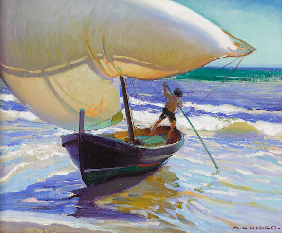 Bonhams : Arthur Grover Rider (1886-1975) Sun and Sail 17 x 21in ...