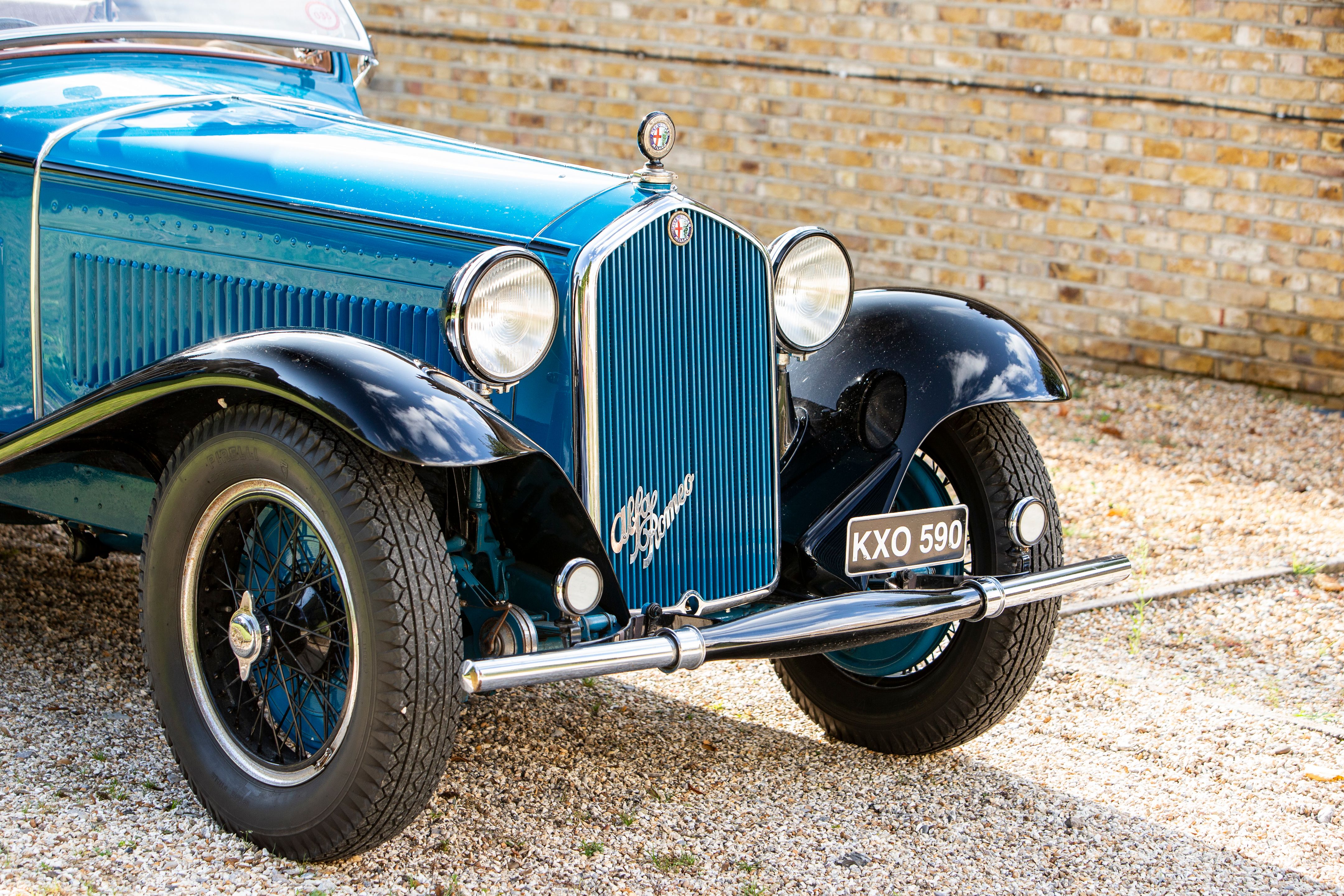 Alfa Romeo 1750 Torpedo Bleu et Noir 1930 1/43 Rio - Rakuten