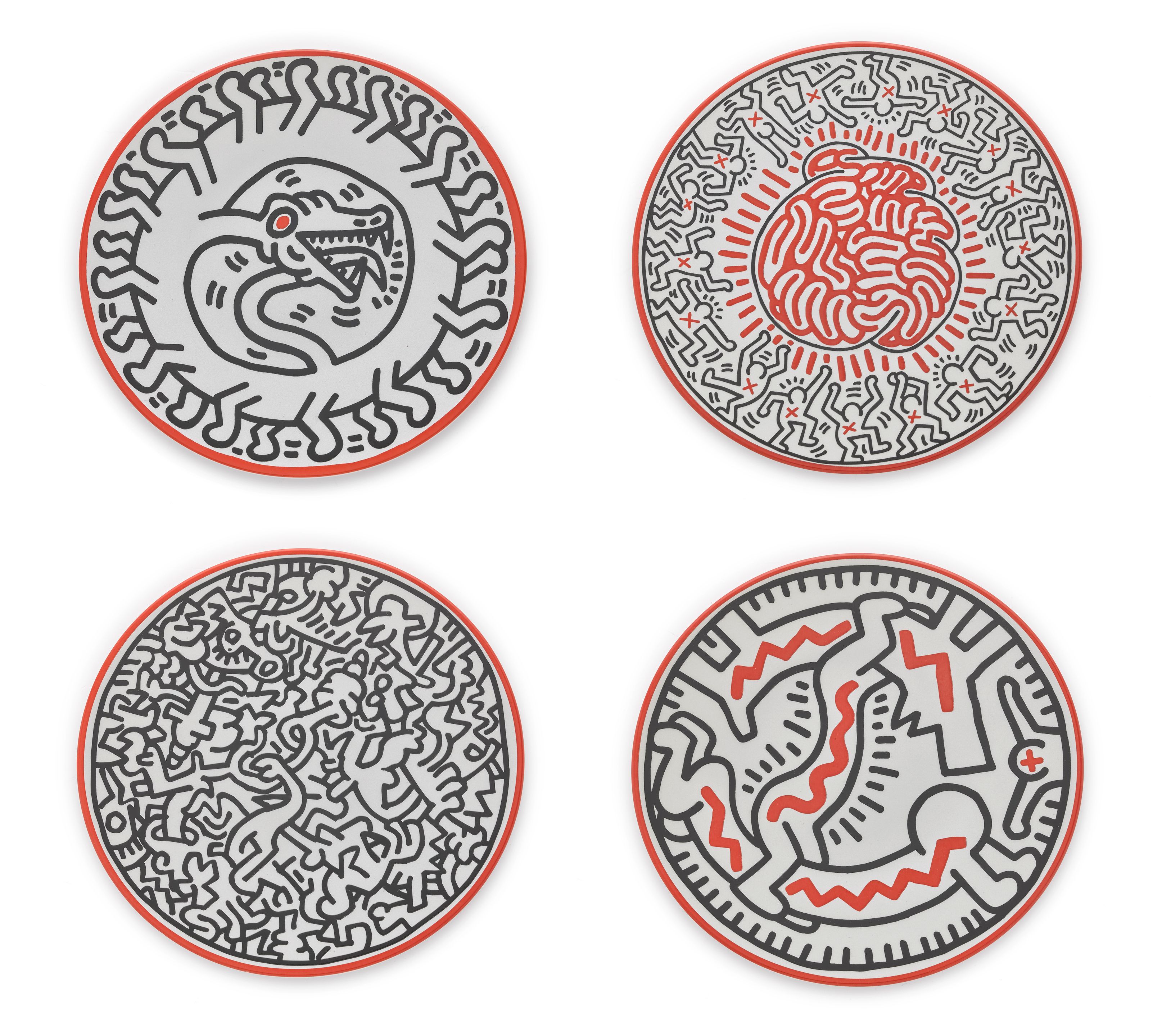 Untitled (4 Limoges plates)