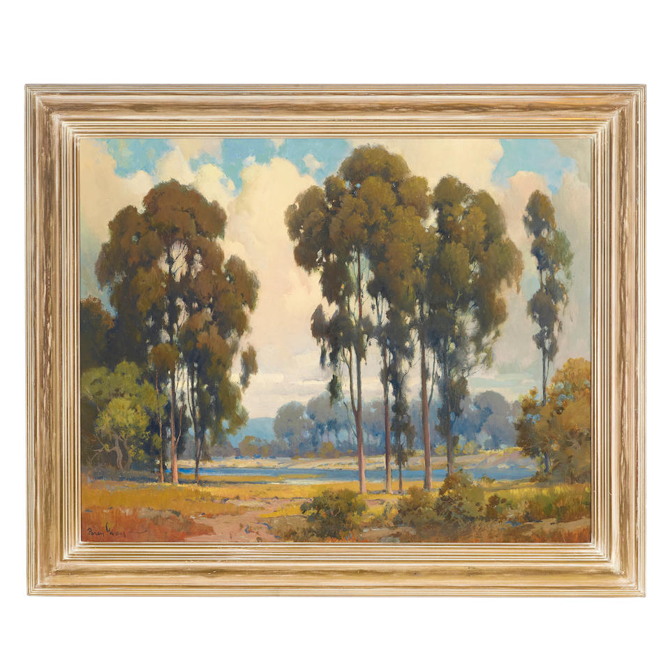 Bonhams : Percy Gray (1869-1952) Along the water's edge 27 x 34in ...