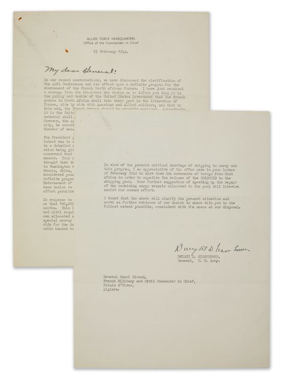 bonhams-an-eisenhower-letter-following-discussions-at-casablanca