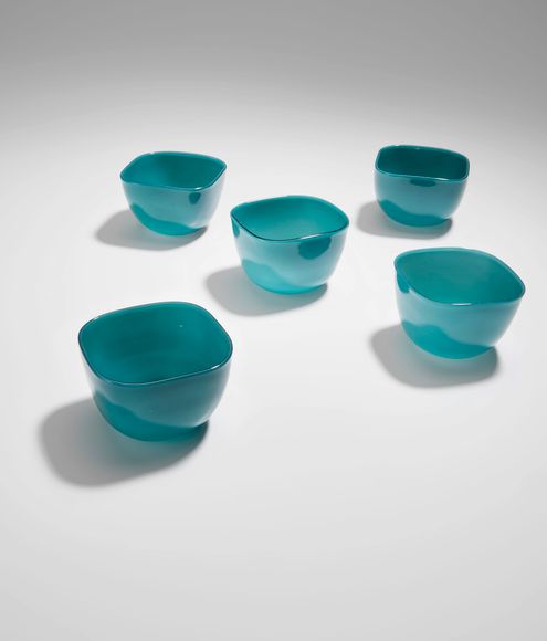 Bonhams Paolo Venini (18951959) Five Small Opalino Bowls circa 1950