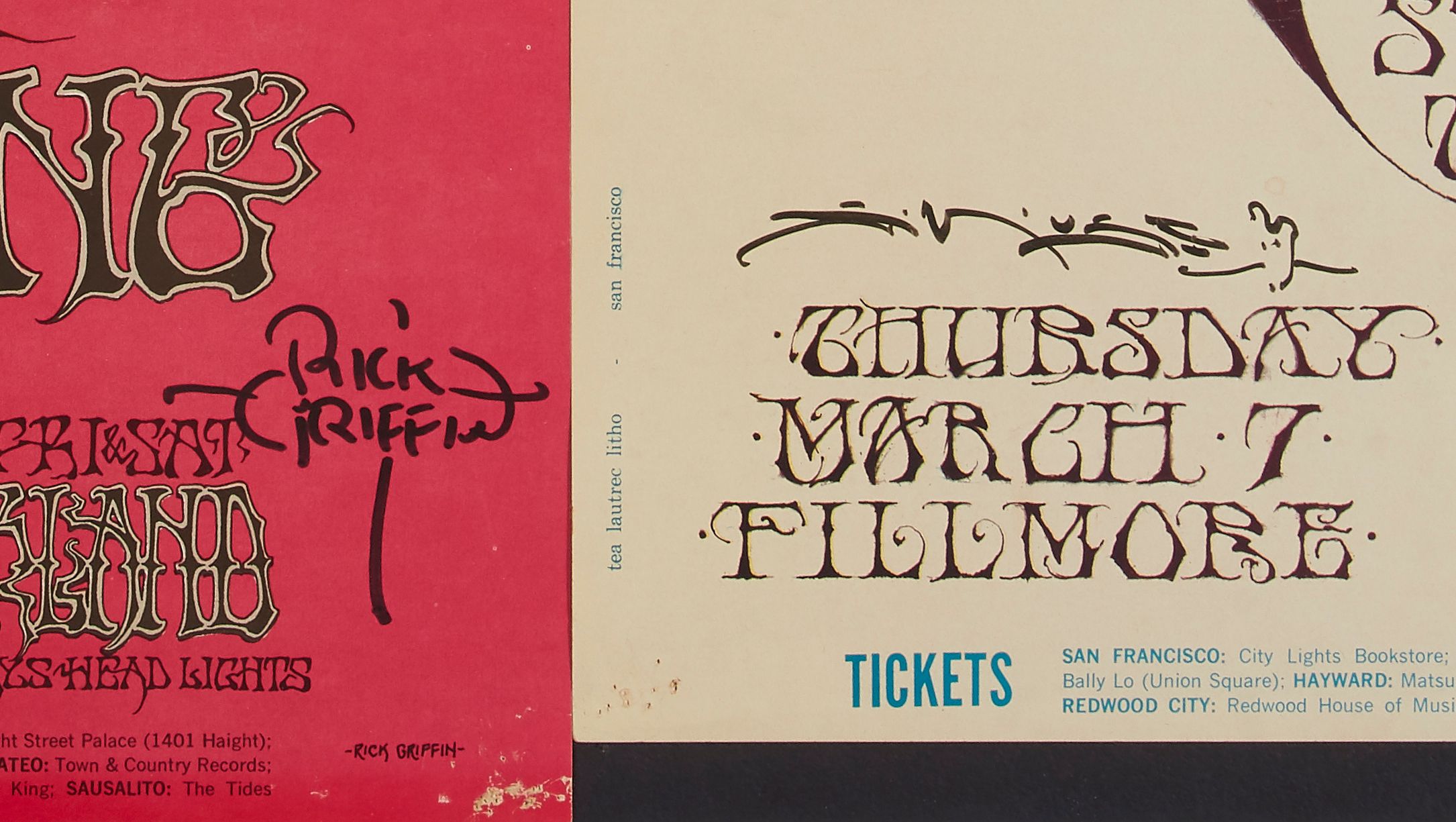 Bonhams : A Jimi Hendrix Experience Fillmore/Winterland concert 