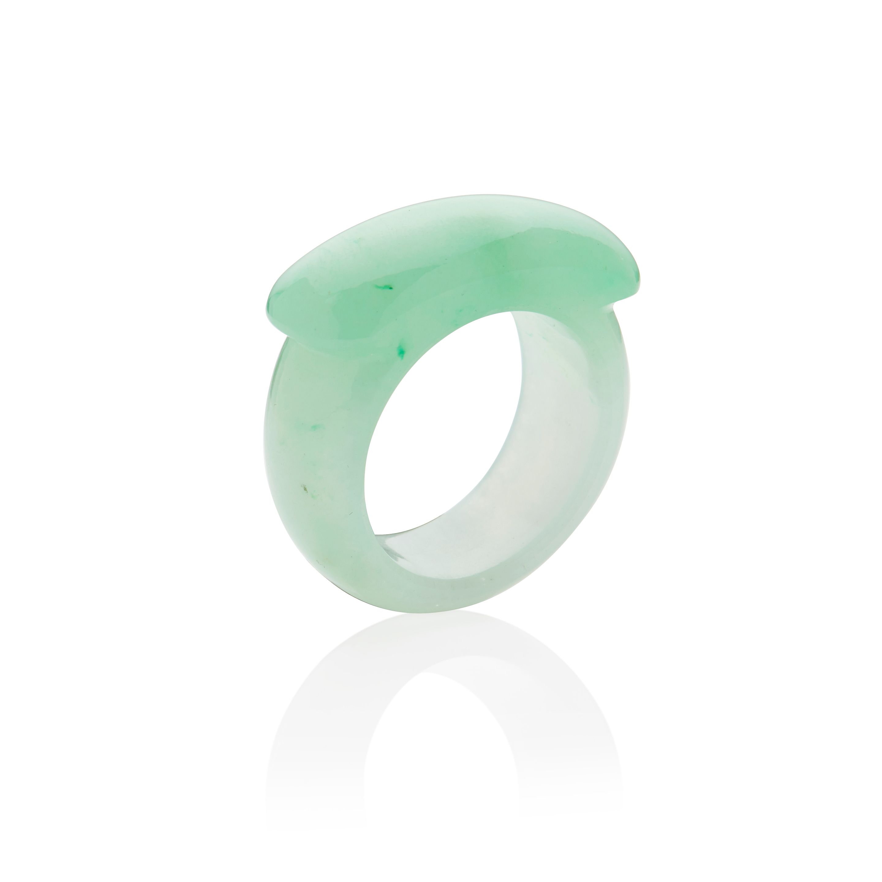 CARVED JADE RING