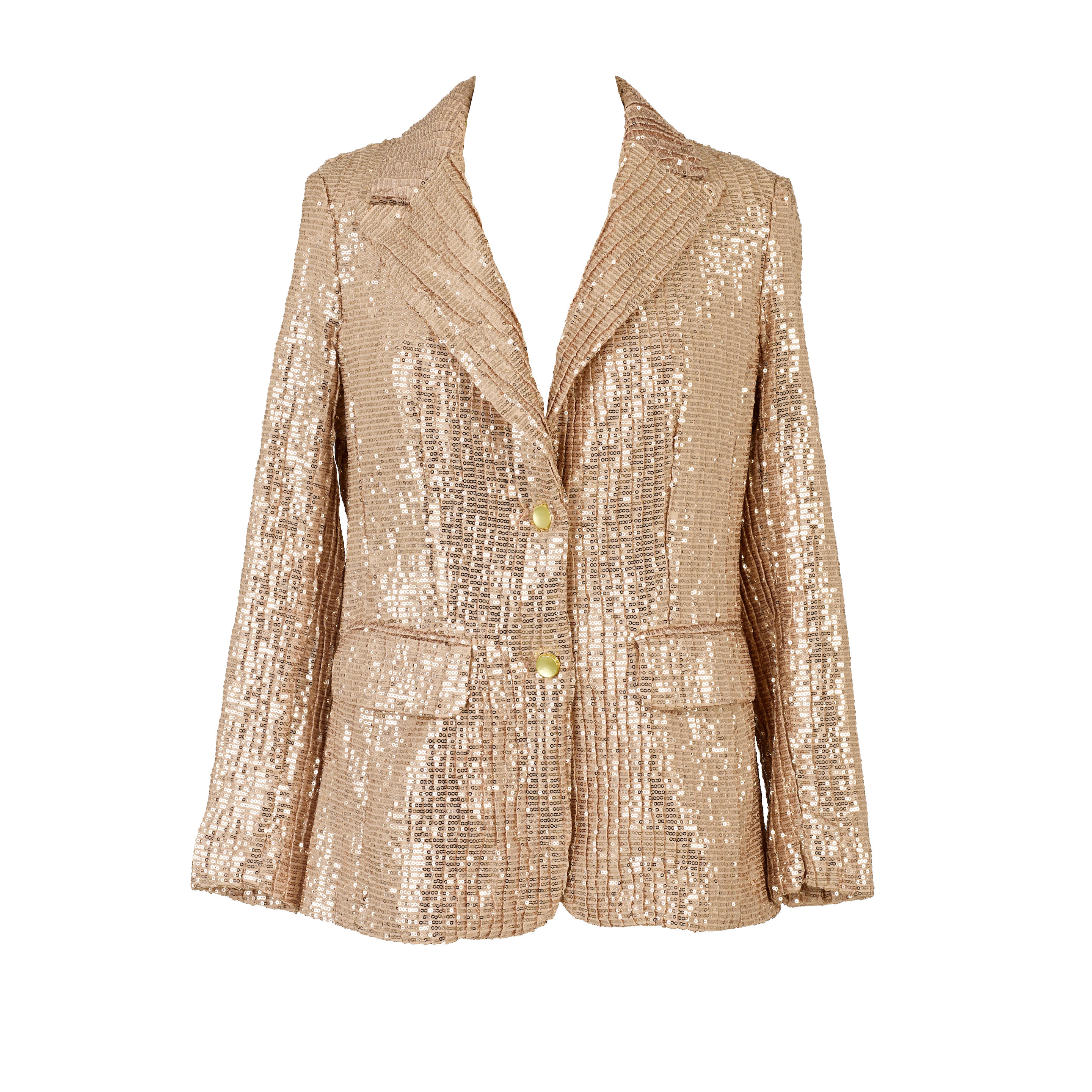 A Googoosh sequined blazer worn in performance, by Berek - auctions & price archive