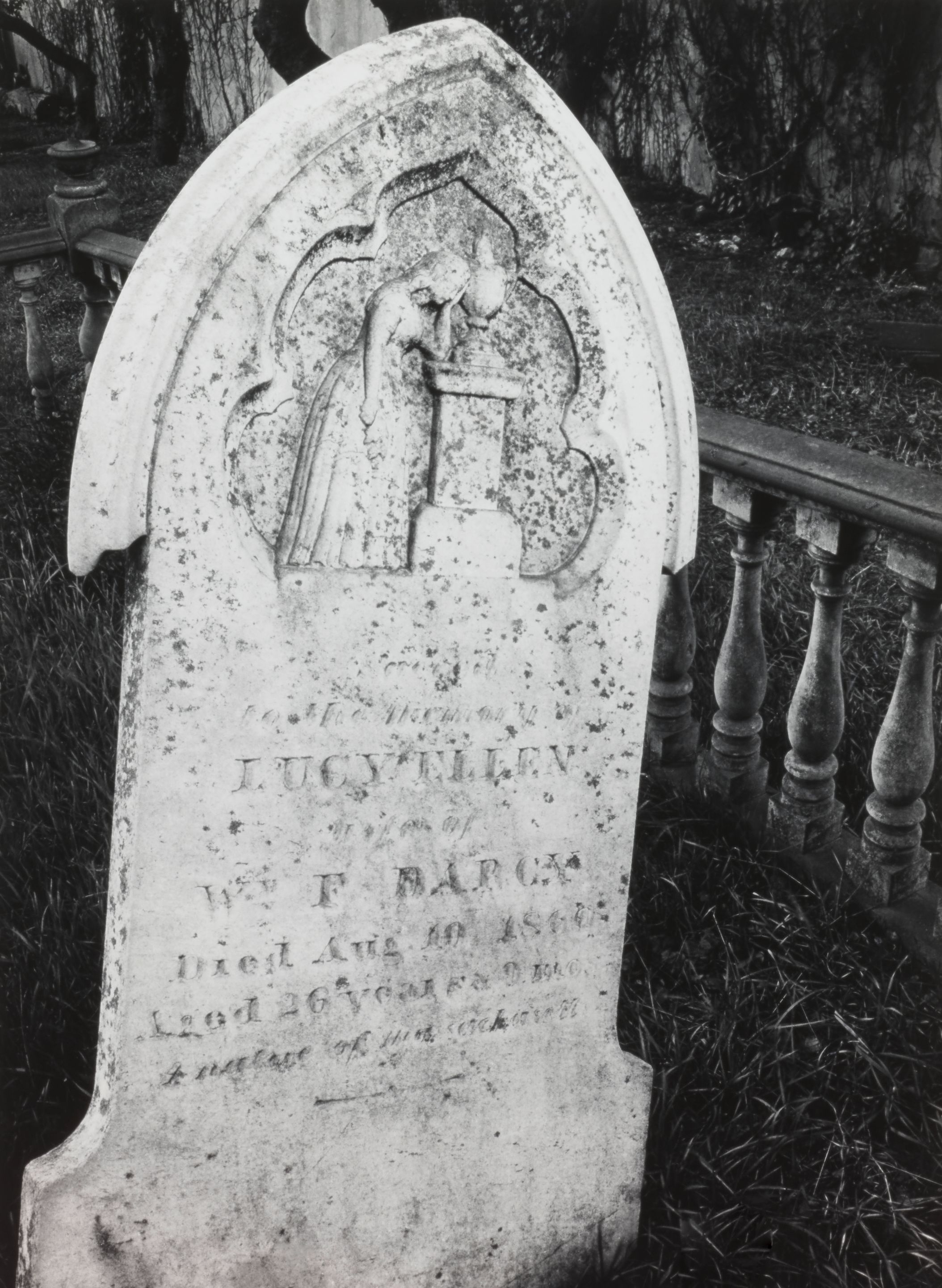 White Gravestone, Laurel Hill Cemetery, San Francisco