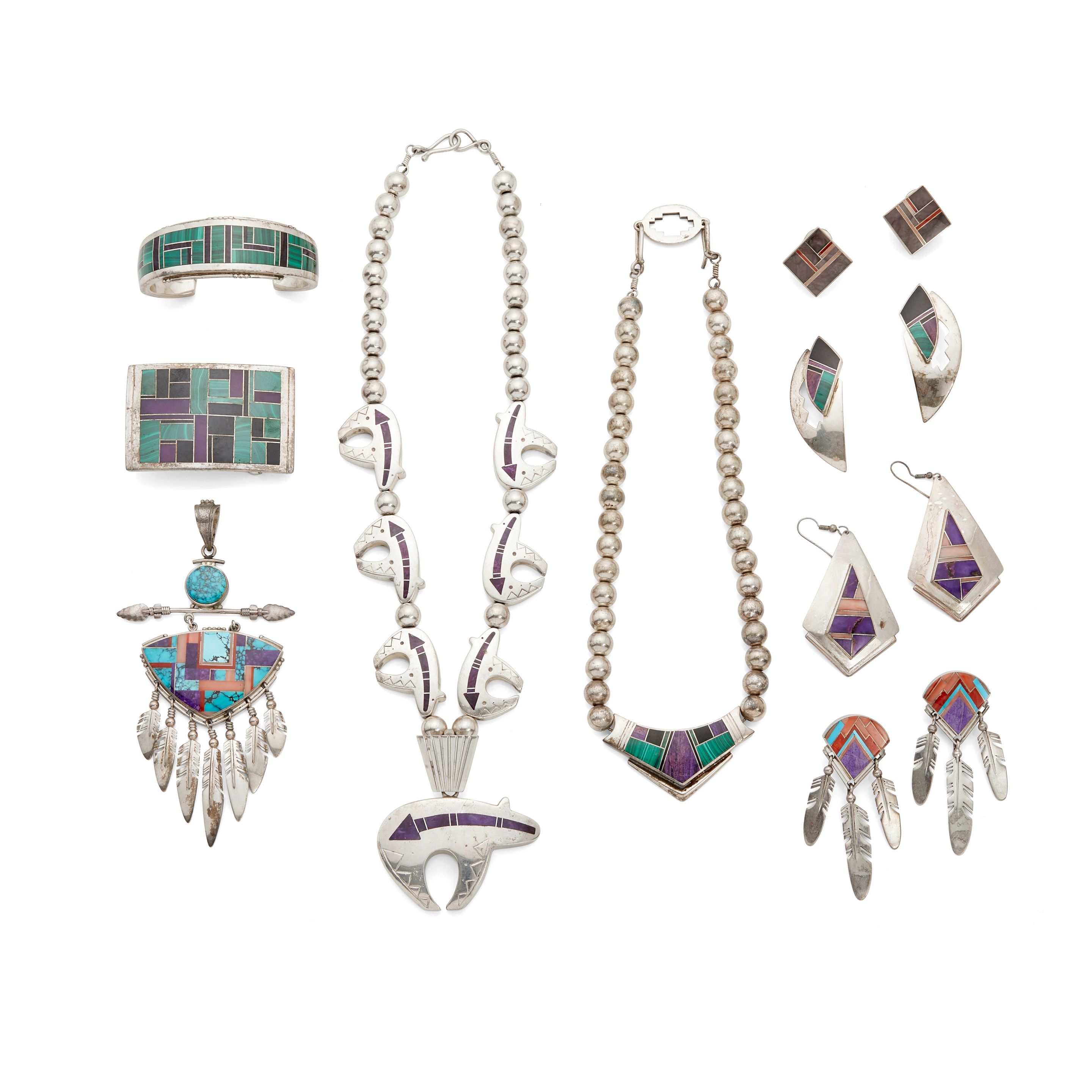 Bonhams A group of Knifewing Segura jewelry