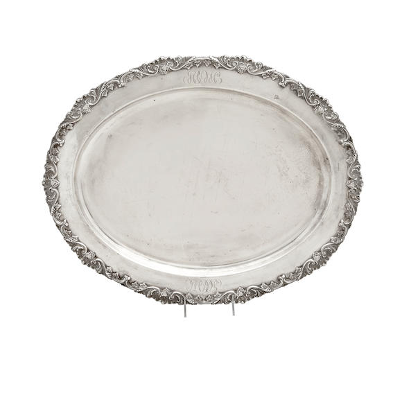 Bonhams : AN AMERICAN SILVER PLATED OVAL PLATTER by Dodge Inc., Los ...