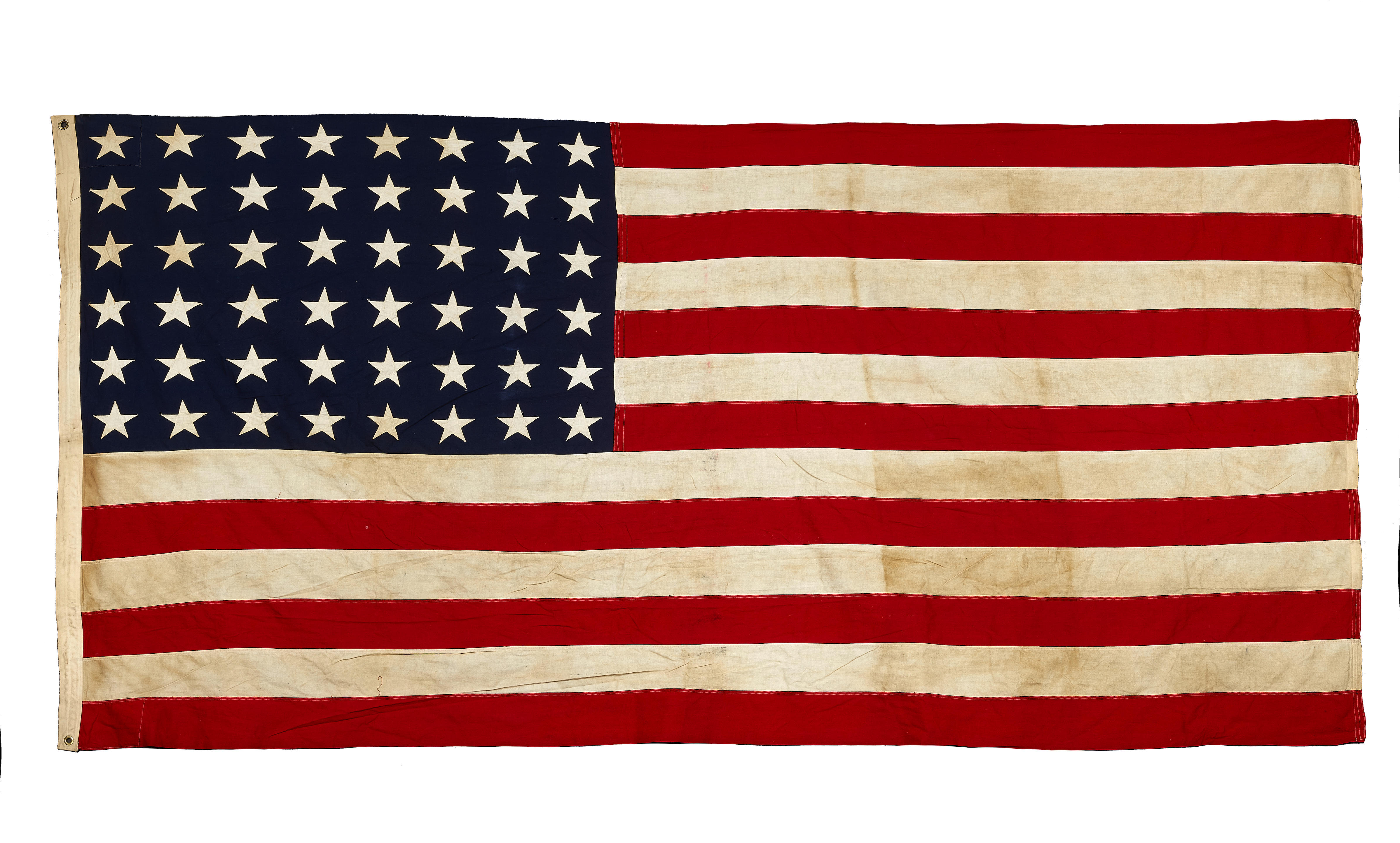 48 STAR AMERICAN FLAG, FOR NAVAL USE.