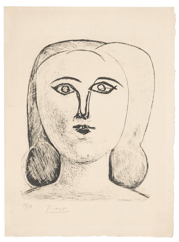 Bonhams Pablo Picasso 1881 1973 Tête De Jeune Fille