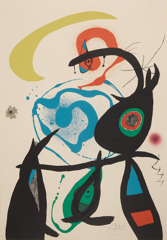 Bonhams Joan Miró 1893 1983 Plate 8 From Oda A Miro