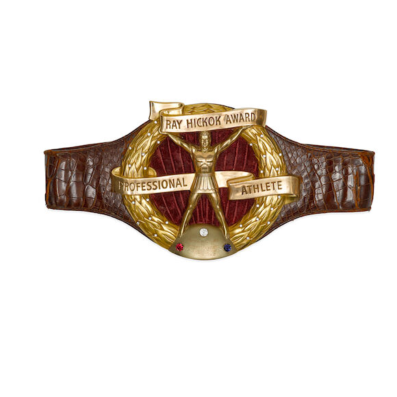 Bonhams : A 1952 ROCKY MARCIANO HICKOK AWARD BELT display picture 1