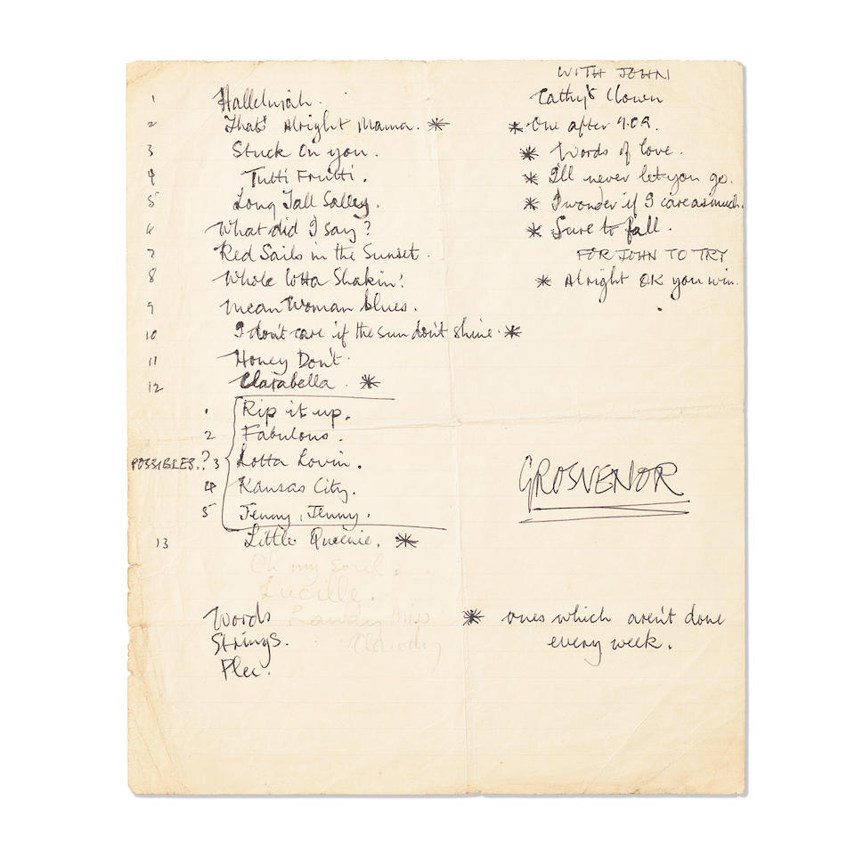 the-beatles-an-important-handwritten-set-list-by-paul-mccartney-1960-barnebys