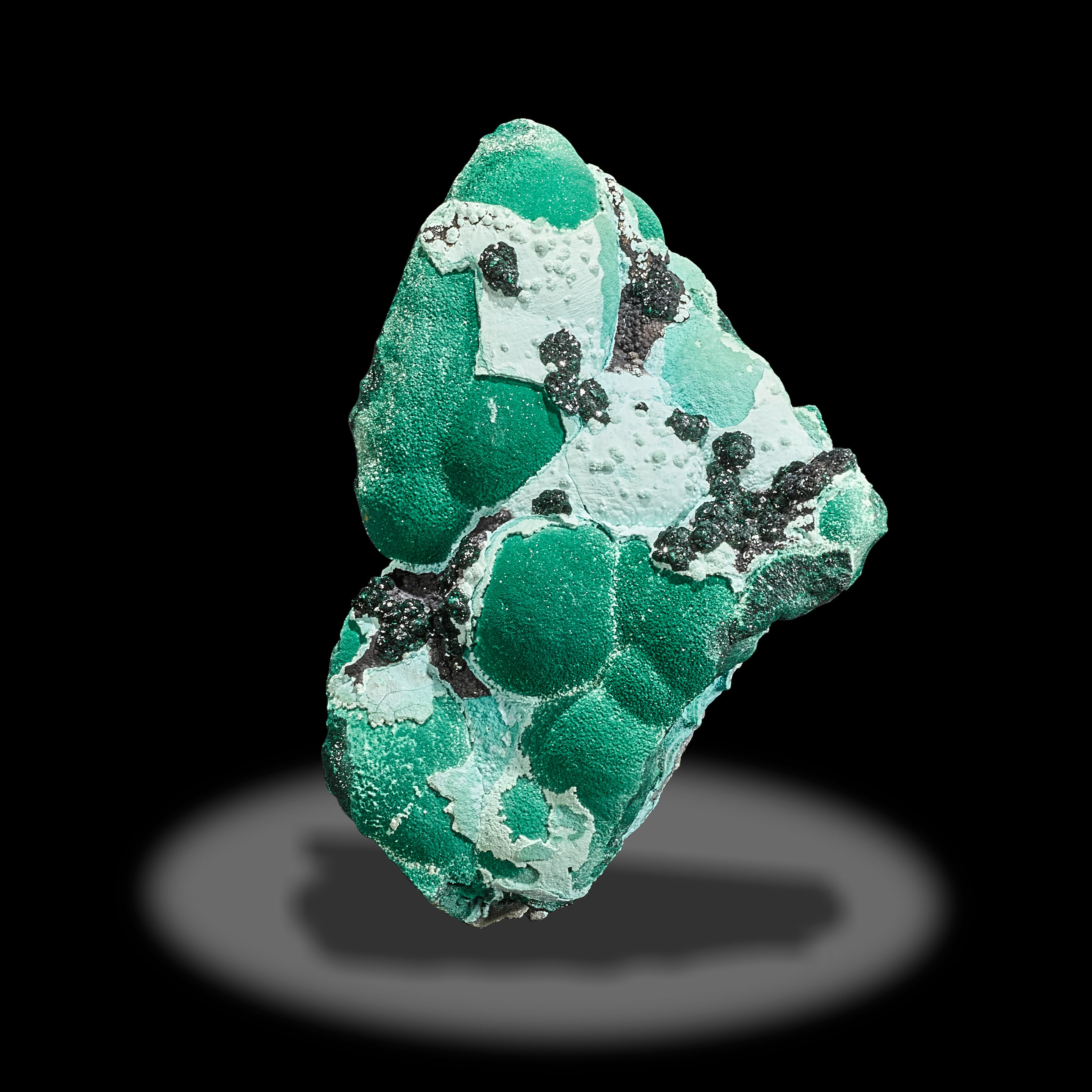Malachite on Chrysocolla