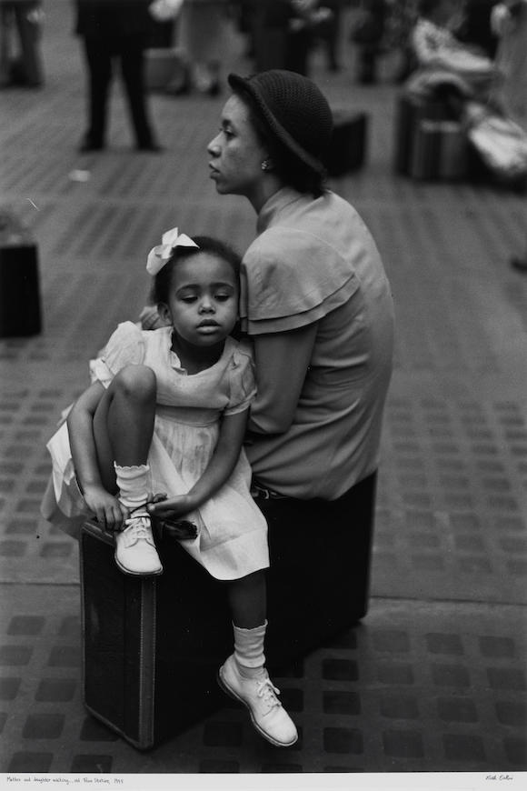 Bonhams : Ruth Orkin (1921-1985); Mother and Daughter Waiting for Train ...