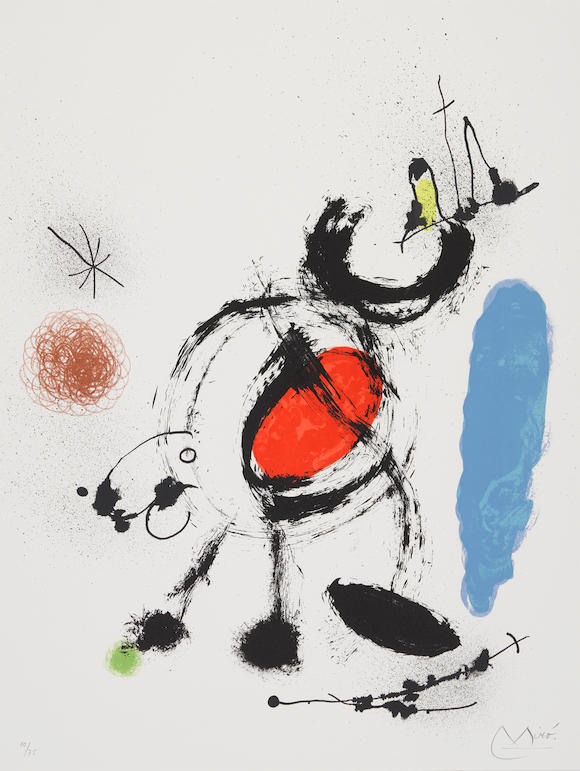 Bonhams : Joan Miró (1893-1983); L'oiseau Migrateur;