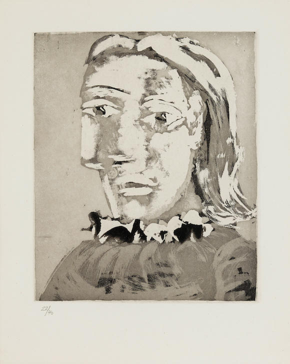 Bonhams Pablo Picasso 1881 1973 Portrait De Femme Au Col En Ruche