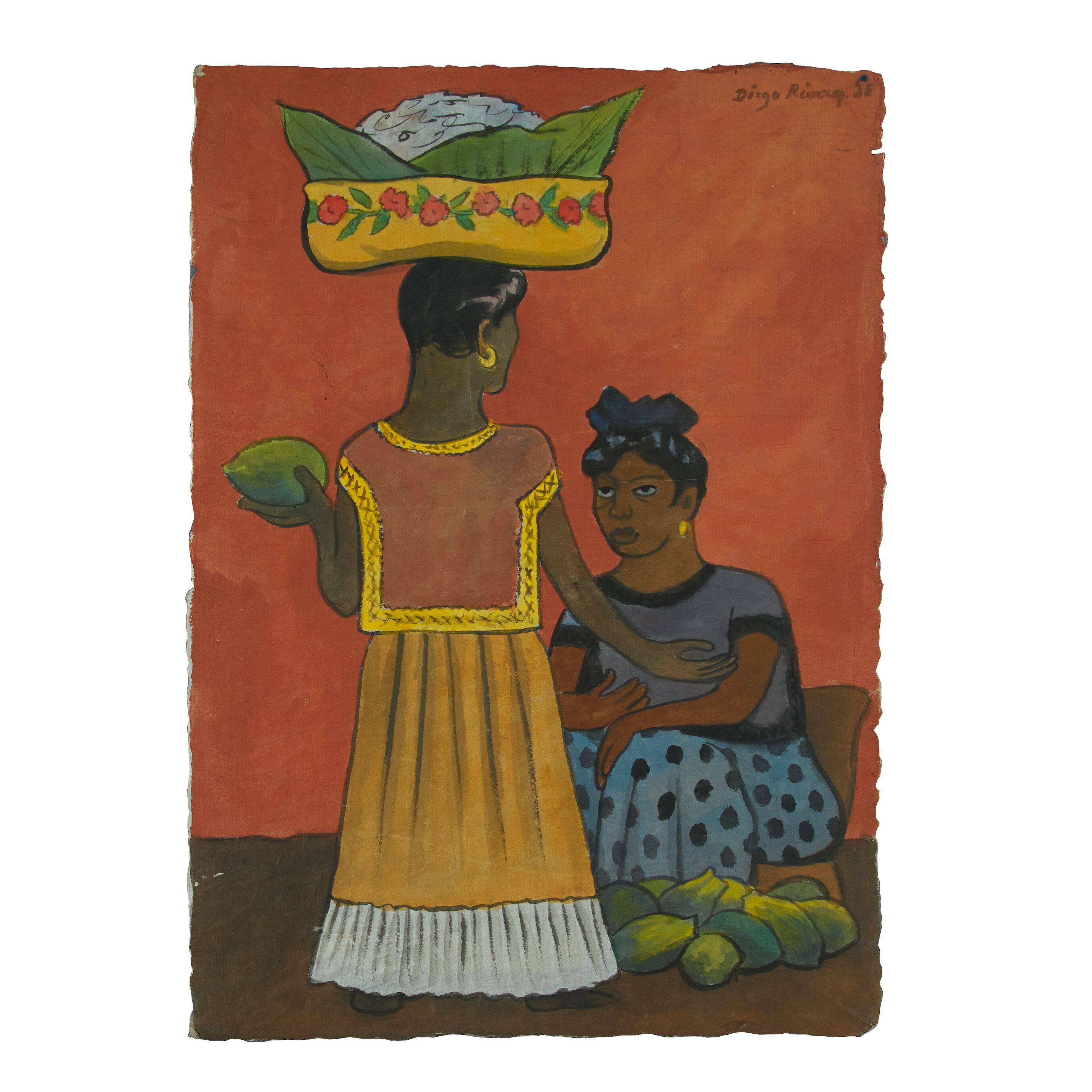 Dos Mujeres Vendiendo Fruta