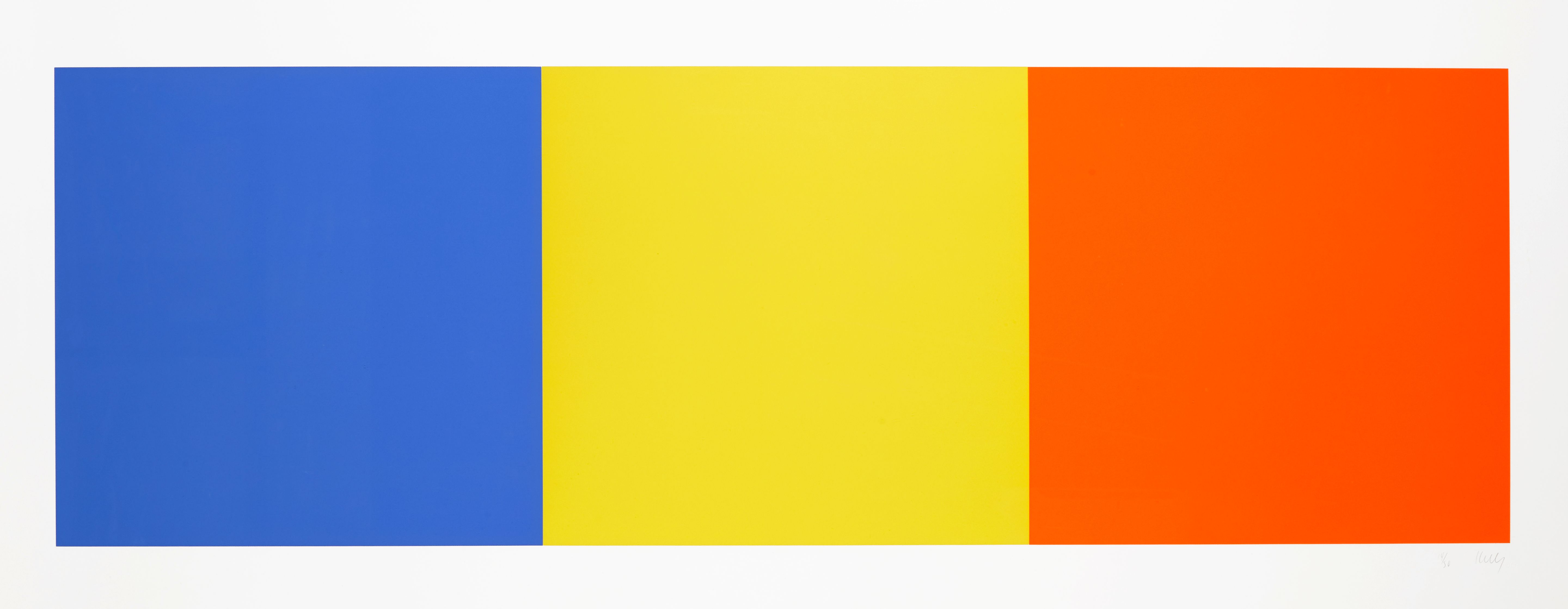 Blue, Yellow and Red Squares