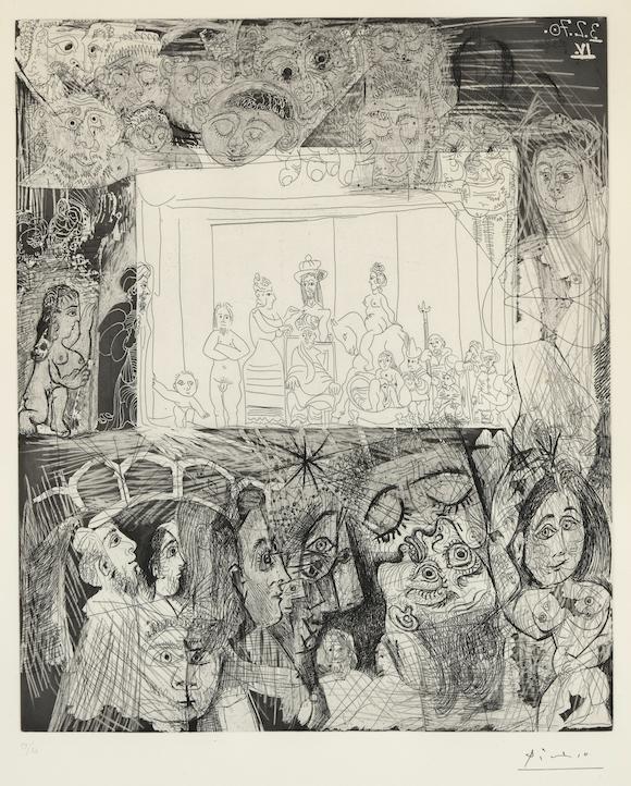 Bonhams : Pablo Picasso (1881-1973); Ecce Homo, after Rembrandt, from ...