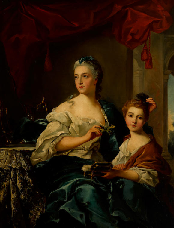 Bonhams : After Jean Marc Nattier Madame Marsollier and her daughter 53 ...