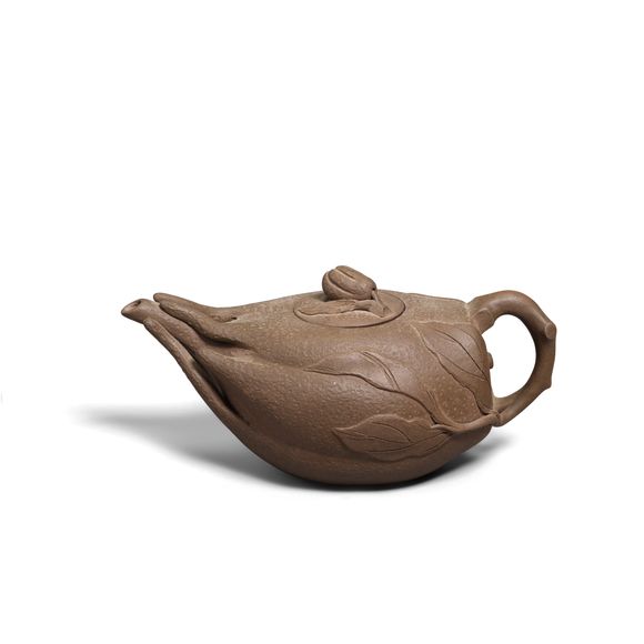 Bonhams AN YIXING 'BUDDHA'S HAND CITRON' TEAPOT AND COVER 20th Century