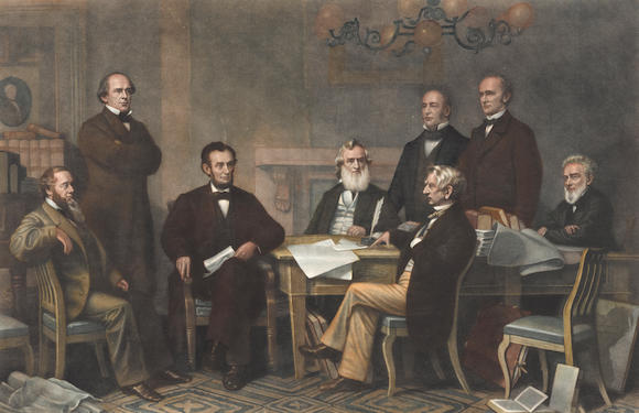 Bonhams : LINCOLN READING THE EMANCIPATION PROCLAMATION. RITCHIE ...