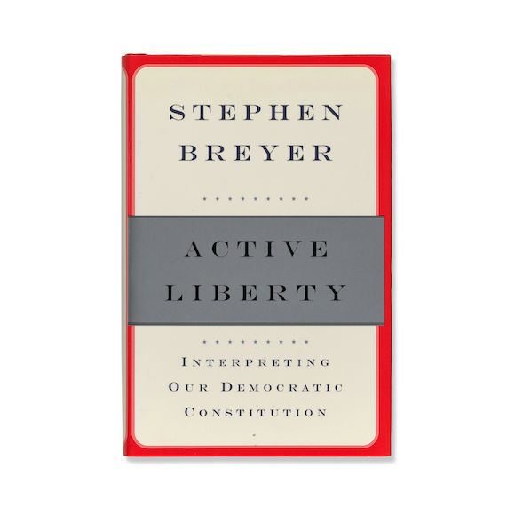 Bonhams JUSTICE STEPHEN BREYER INSCRIBED TO RUTH BADER GINSBURG