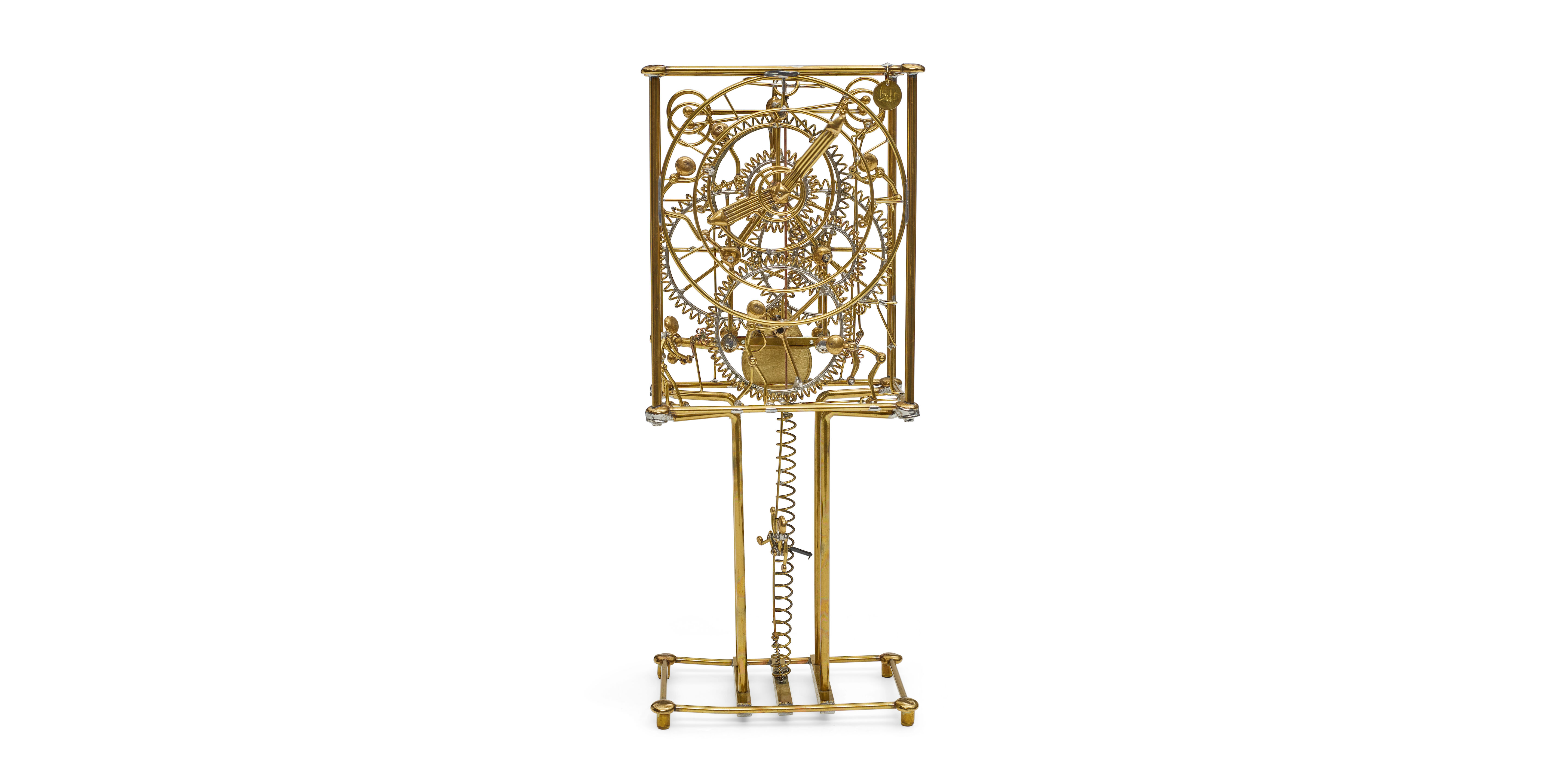 Bonhams A BRASS 7 MAN CLOCKGordon Bradt, Studios