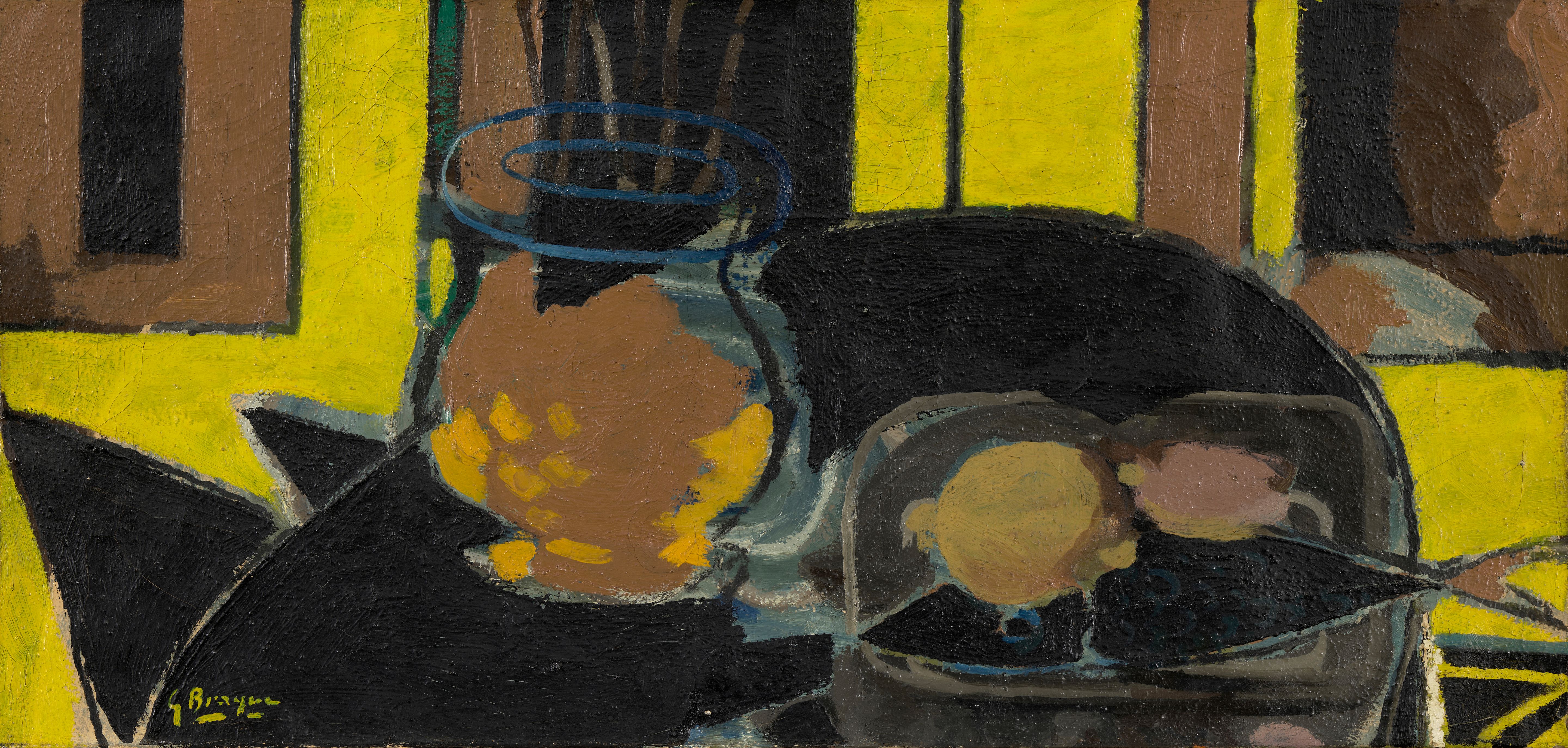 Nature Morte Au Poisson Et Citrons