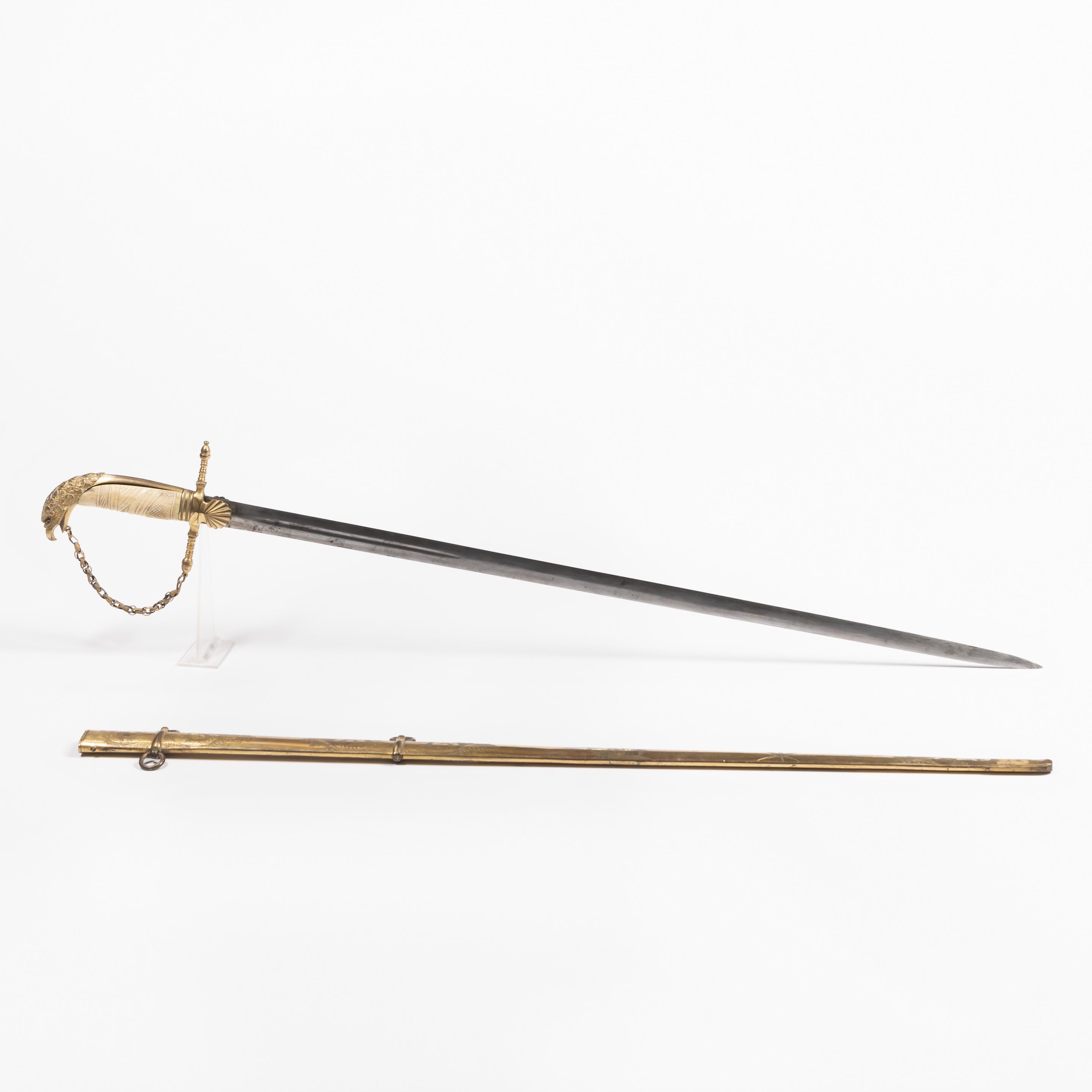 Eagle Pommel Staff or Naval Officer's Sword and Scabbard - auctions ...