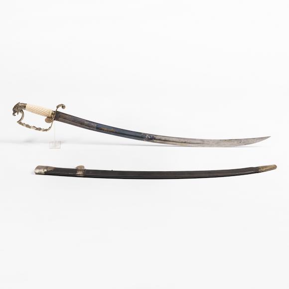 Bonhams Skinner : Eagle Pommel Mounted Infantry Officer's Saber and ...