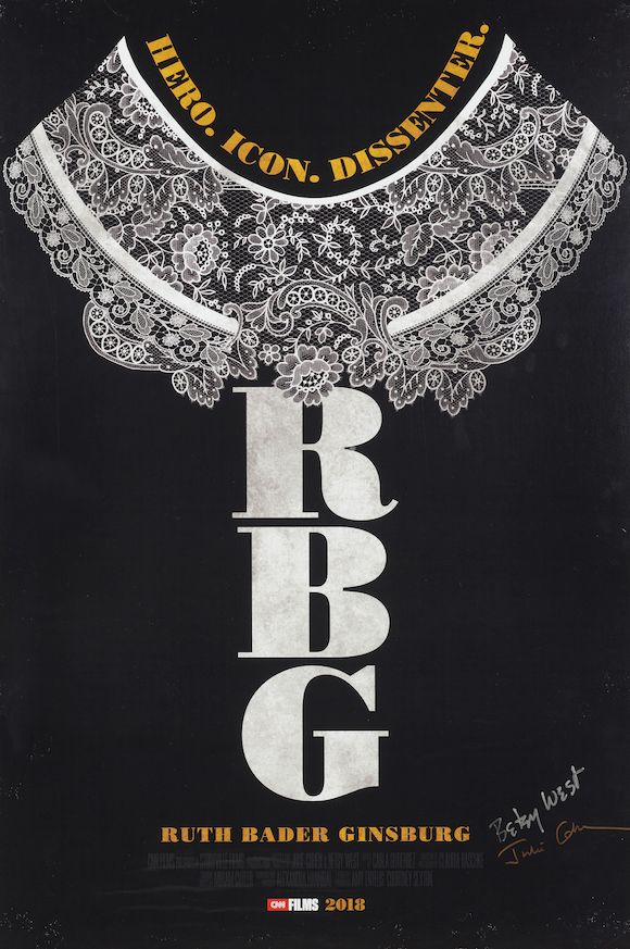 Bonhams RUTH BADER GINSBURG'S COPY OF THE POSTER FOR THE