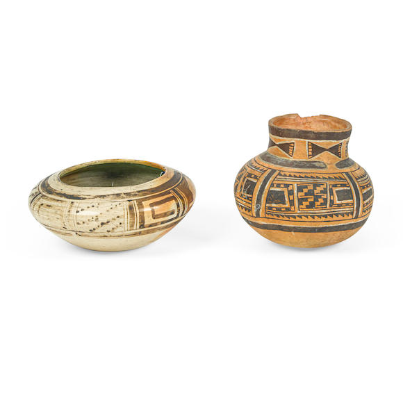 Bonhams : Two Pueblo pots