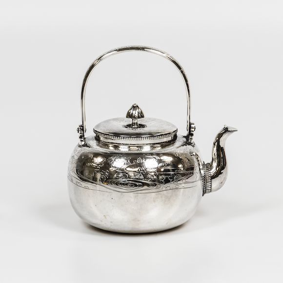 Bonhams Skinner Japanese Silver Tea Kettle