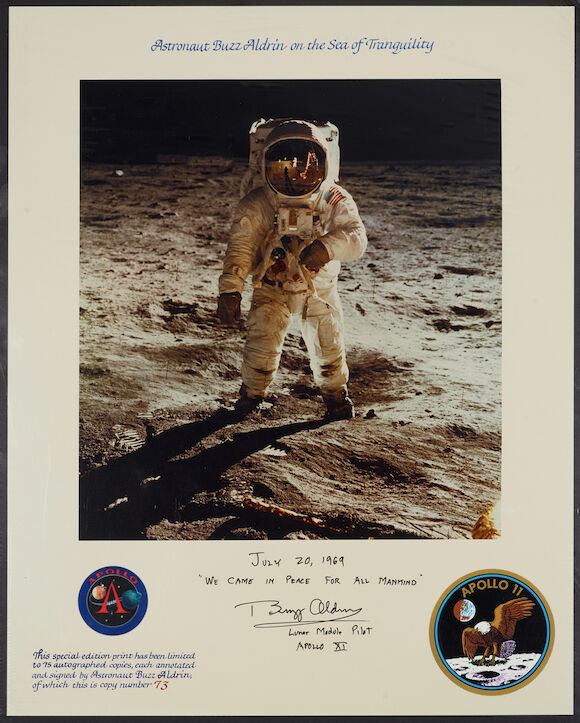 Bonhams : APOLLO 11 BUZZ ALDRIN IN THE SEA OF TRANQUILITY. Limited ...