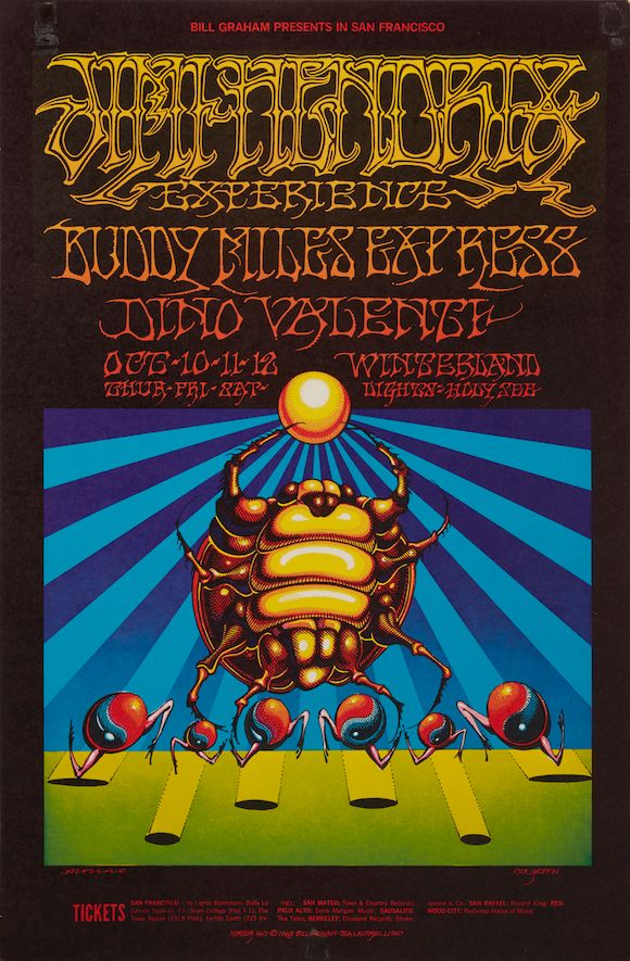 Bonhams BG140 & BG141 JIMI HENDRIX / IRON BUTTERFLY CONCERT POSTERS