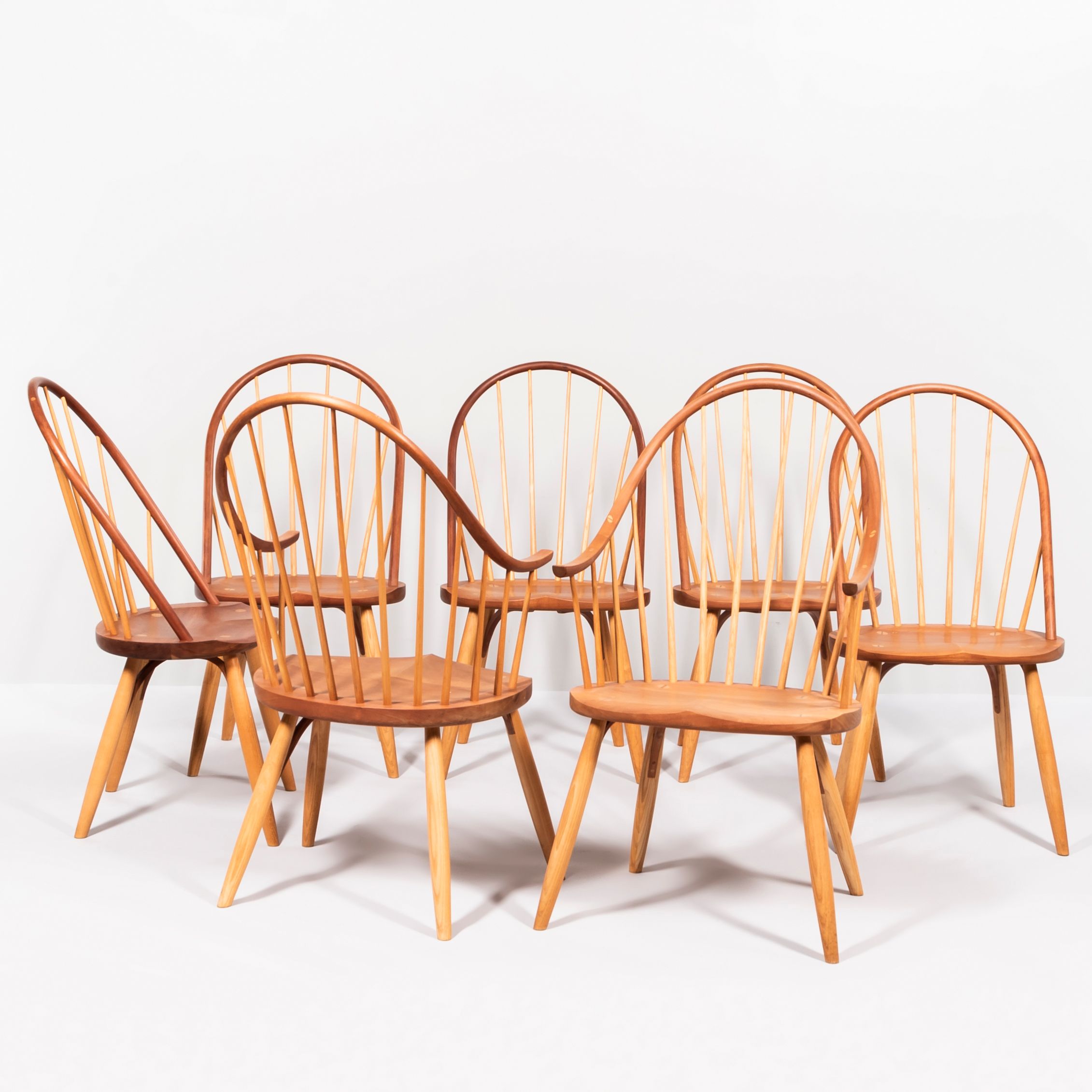 Bonhams Skinner Seven Thomas Moser Dining Chairs, Auburn, Maine