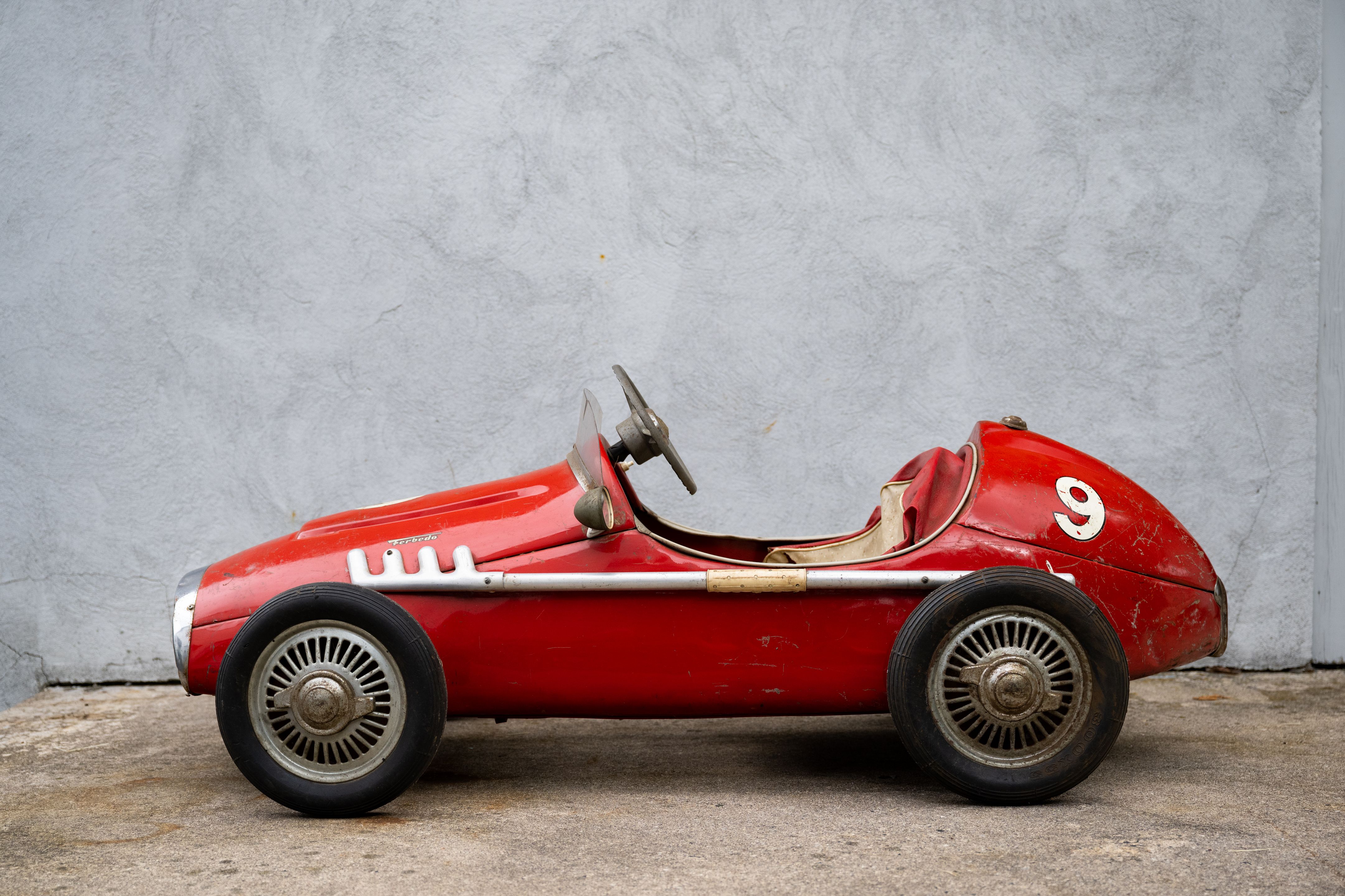 Bonhams Cars : A Ferrari 500 F2 Racer metal child's pedal car by