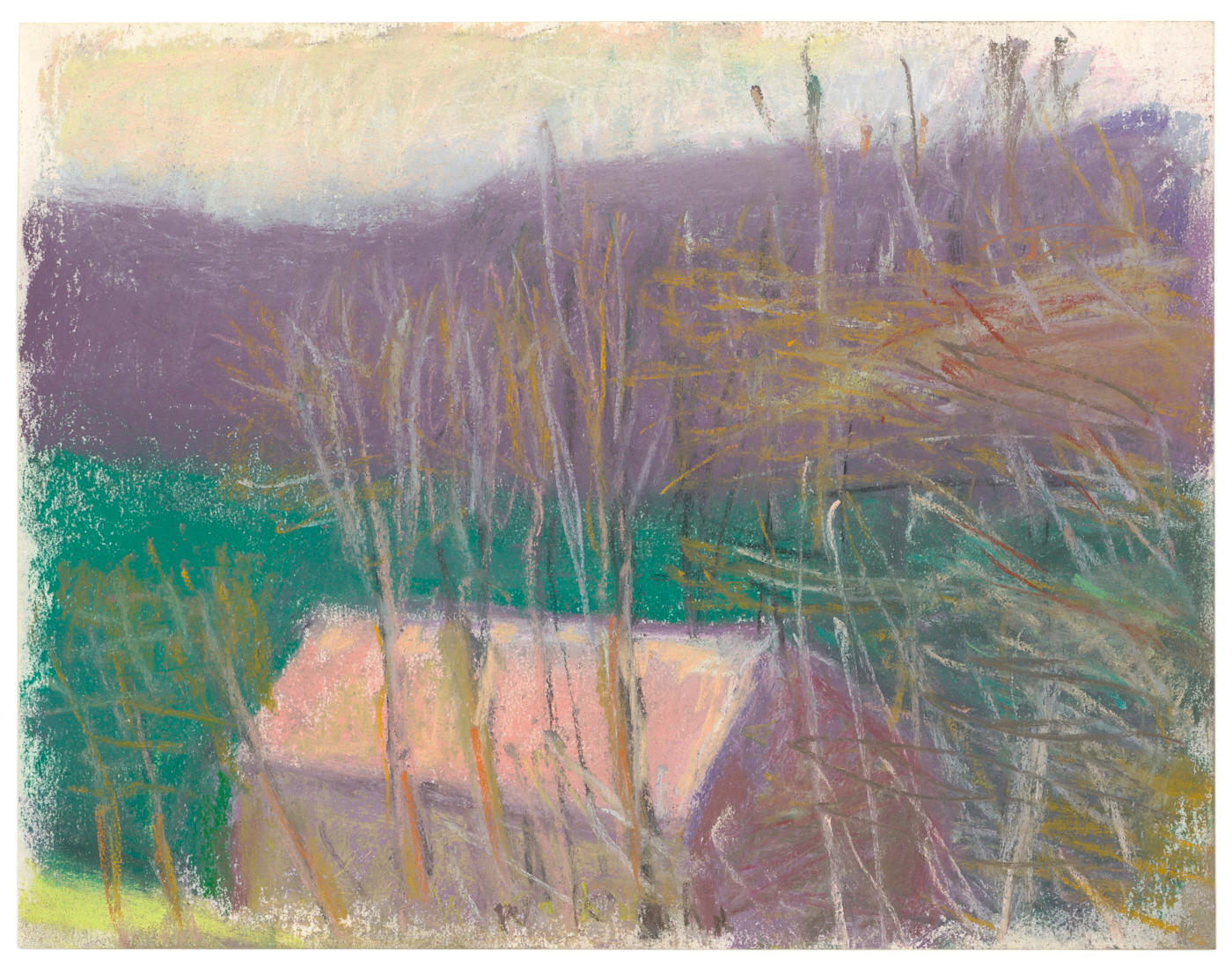 Barn Before a Meadow