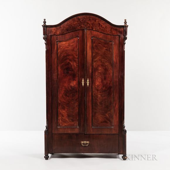 Bonhams Skinner Mahogany Veneer Clothes