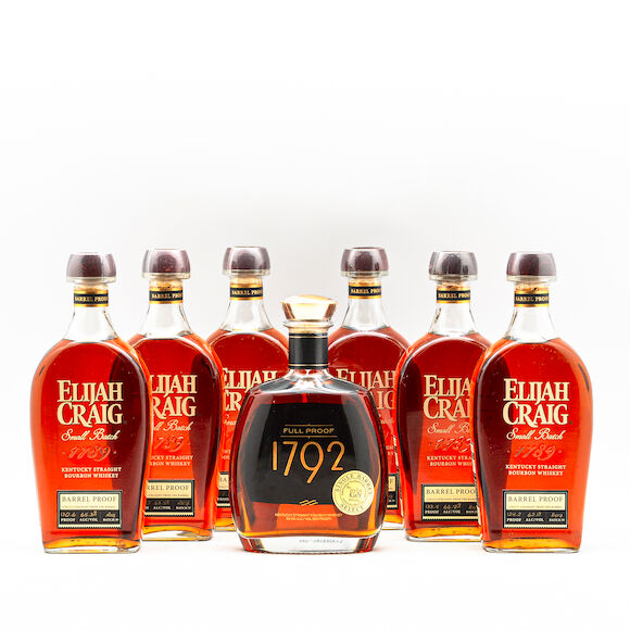 Bonhams Skinner Mixed Barrel Proof Bourbons, 7 750ml bottles