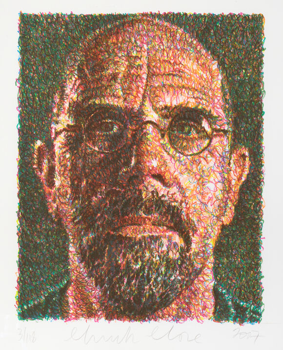 Bonhams : Chuck Close (1940-2021); Self-Portrait (Lincoln Center);